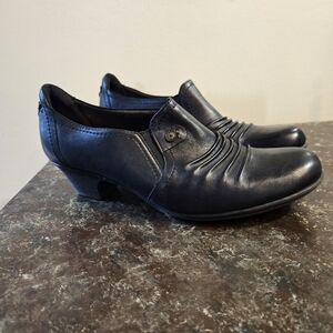 Cobb Hill by New Balance Dark Leather Slip-Ons